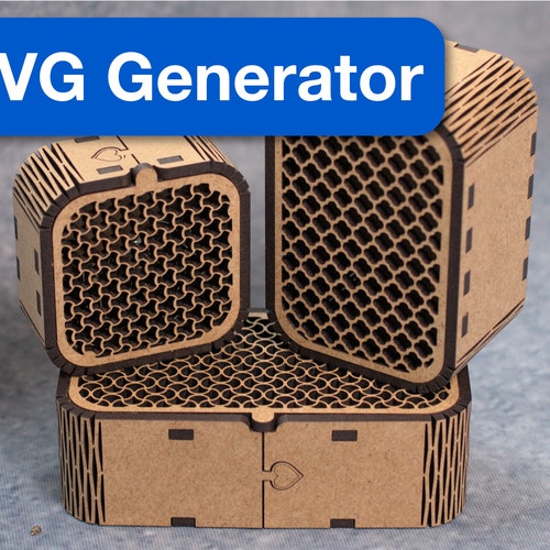 Decorative Wooden Gift Box Generator Laser Cut File Jeweler Etsy