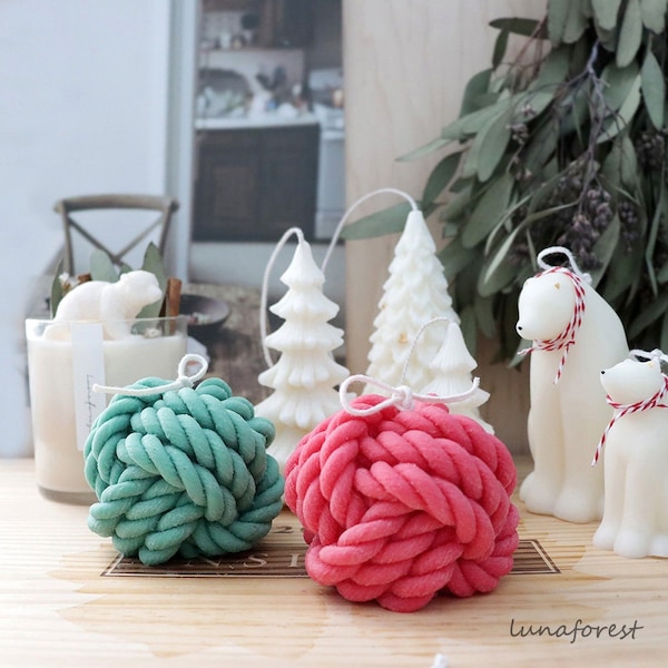 Woolen Yarn Soy Candle,Christmas candles,Christmas deco candle,for gift idea.Christmas gift.Home Décor,Knitting candle,wool