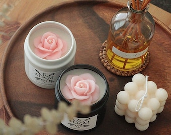 Mother&#39;s Day Candle gift set,Mother&#39;s Day Gift Idea,Rose Soy Candle,Mother&#39;s Day Candles,Flowers,Love Mom,Gift for her,gift 2022