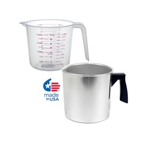 Candle Wax Pouring Aluminum Pitcher,Plastic Pouring Pitcher,Candle making,Soap making