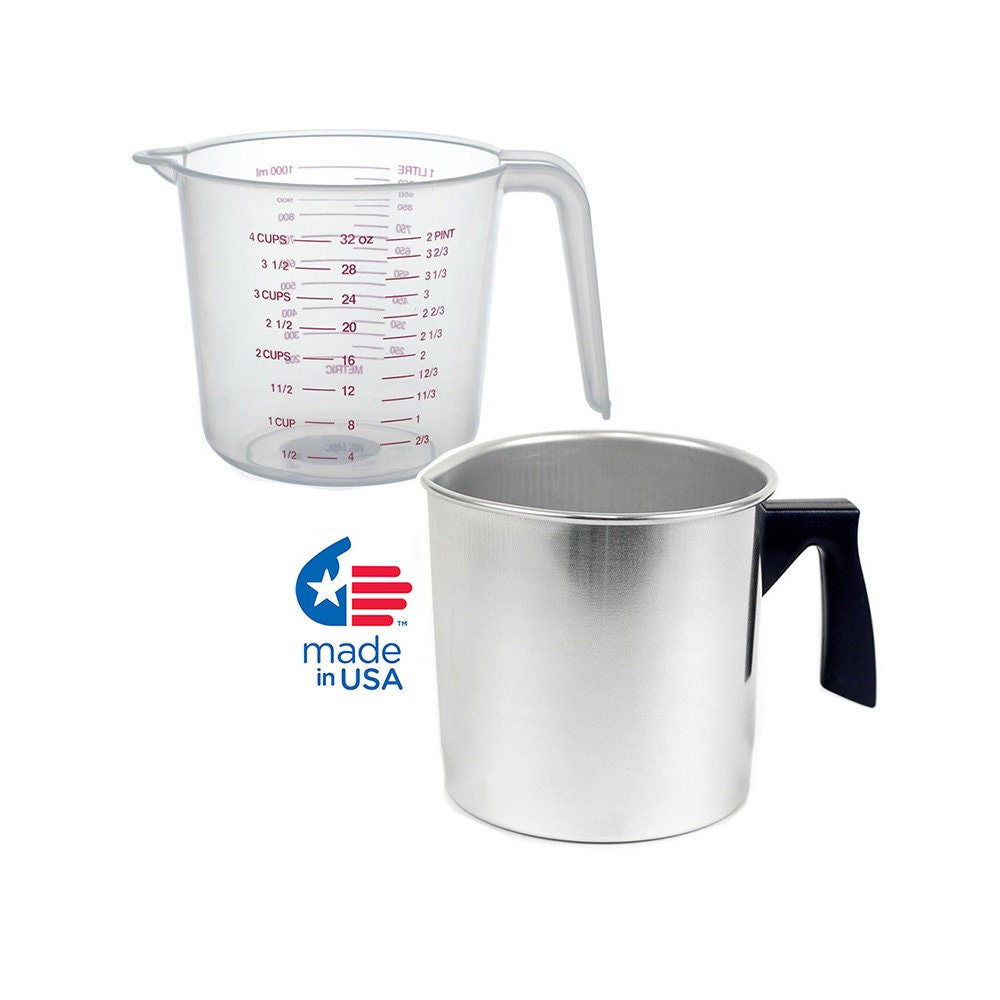 Candle Wax Pouring Pitcher Pot: Wax Melting Pot with Drip-Free Spout &  Burn-Safe Handle
