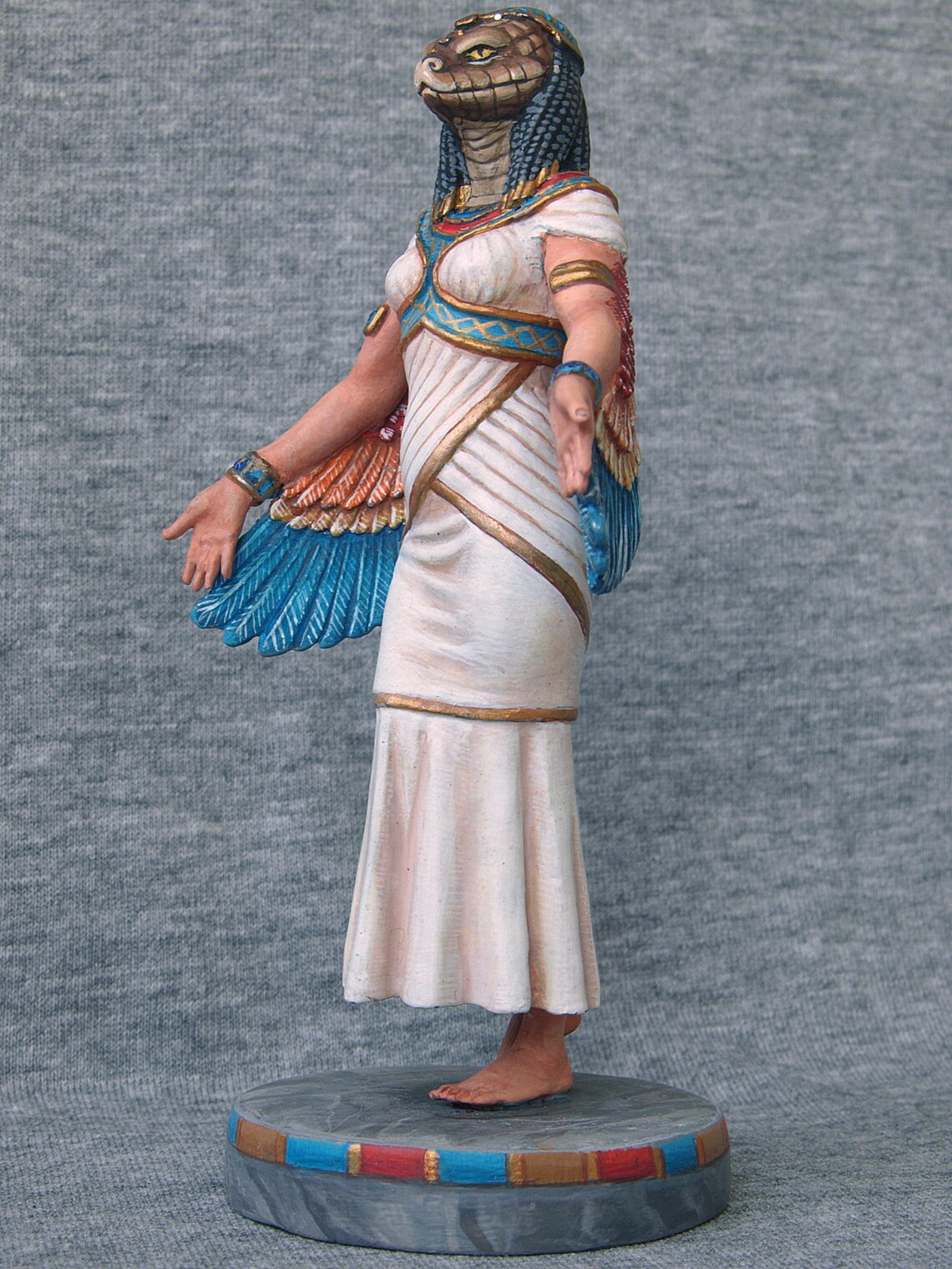 Egyptian Goddess Wadjet. SCALE 1/20 90 Mm. Gift Statuettes Etsy