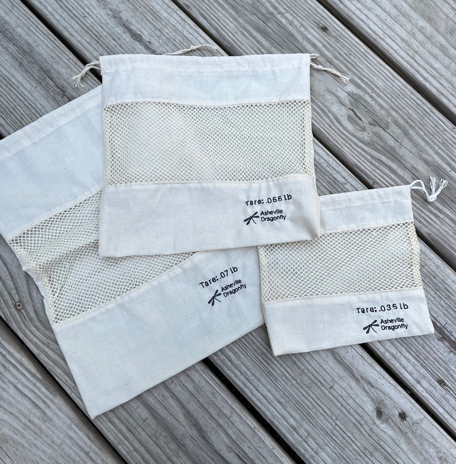 Reusable Cotton Produce Bags Set Of 11 - 9 Mesh Bags + 1 Muslin Bag + 1 Beeswax Wrap, Eco-Friendly Grocery Shopping & Storage Bags