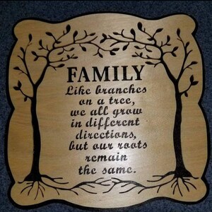 Family tree wall hanging home decor image 2