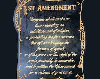 1st Amendment scroll