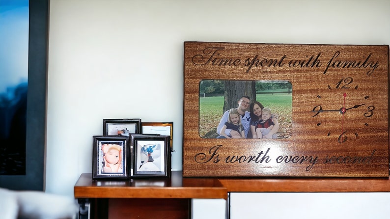 Family Time Clock, Wooden Clock, Family, Family Time, Scroll Saw ...