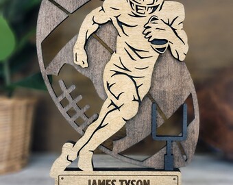 Laser Cut Sports Stadium Standup Trophy Football Baseball