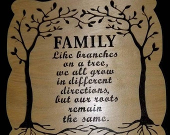 Family tree wall hanging - home decor