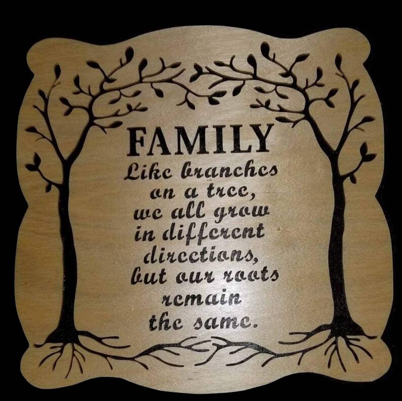 Family tree wall hanging home decor image 1