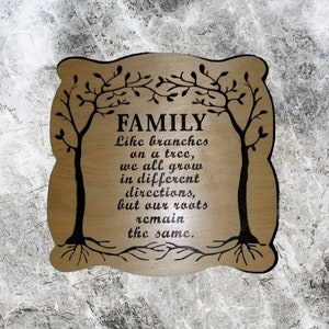 Family tree wall hanging home decor image 3