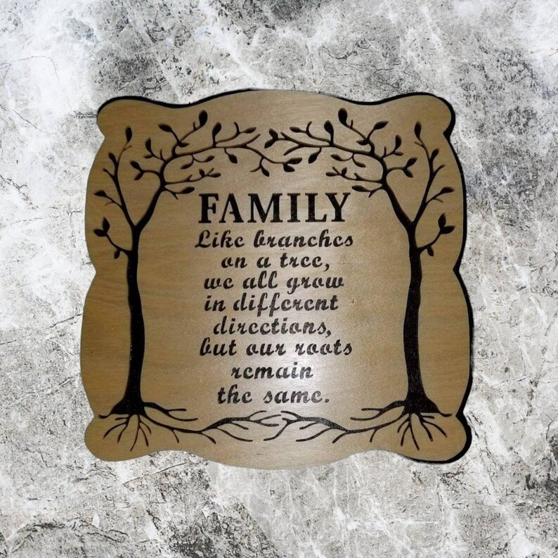 Family tree wall hanging home decor image 3