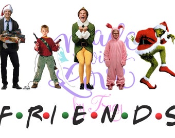 Download Friends Christmas Svg Etsy