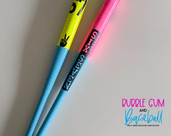 Getapete plastic honkbalknuppel – The 67 Bat