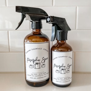 Pumpkin Spice Thieves Household Cleaner Labels - 16oz/8oz Spray Bottle - Set of 10