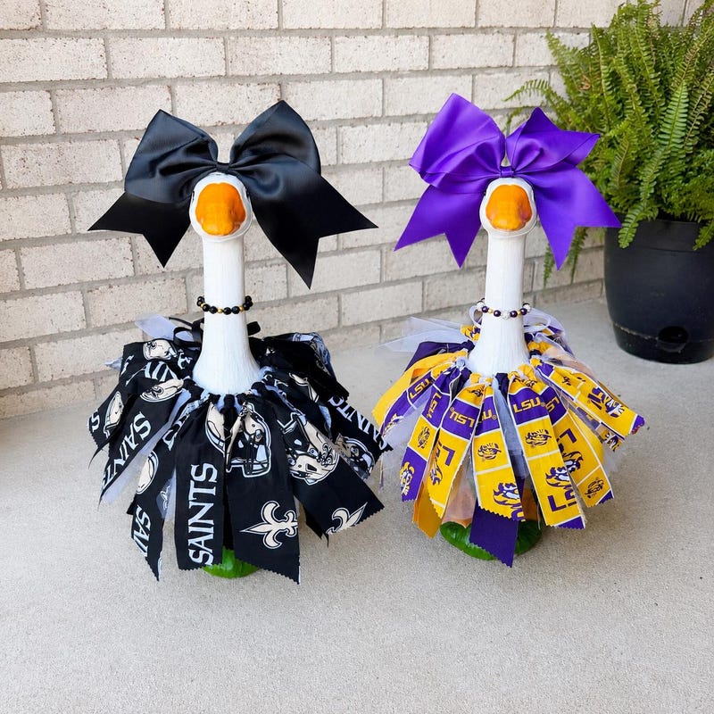 Goose Custom Porch Goose Texans - Etsy