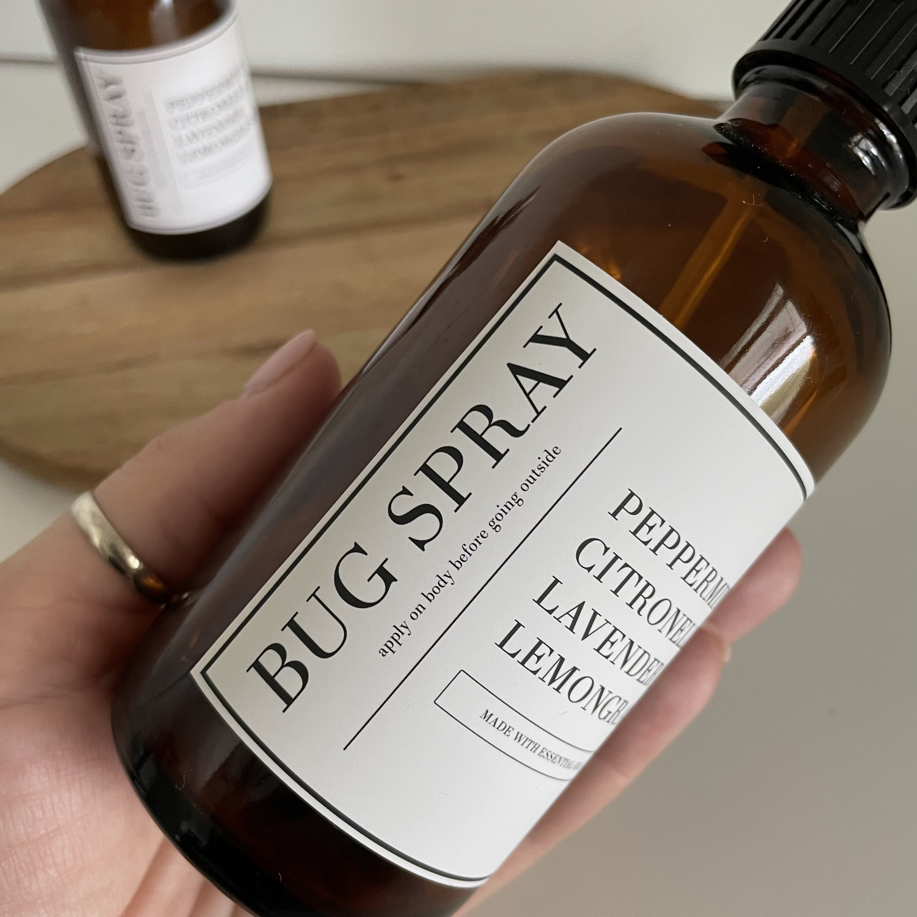 Water Bug Label DIY Bug Spray Vinyl Label: All Natural, Toxin-free Sticker - Etsy