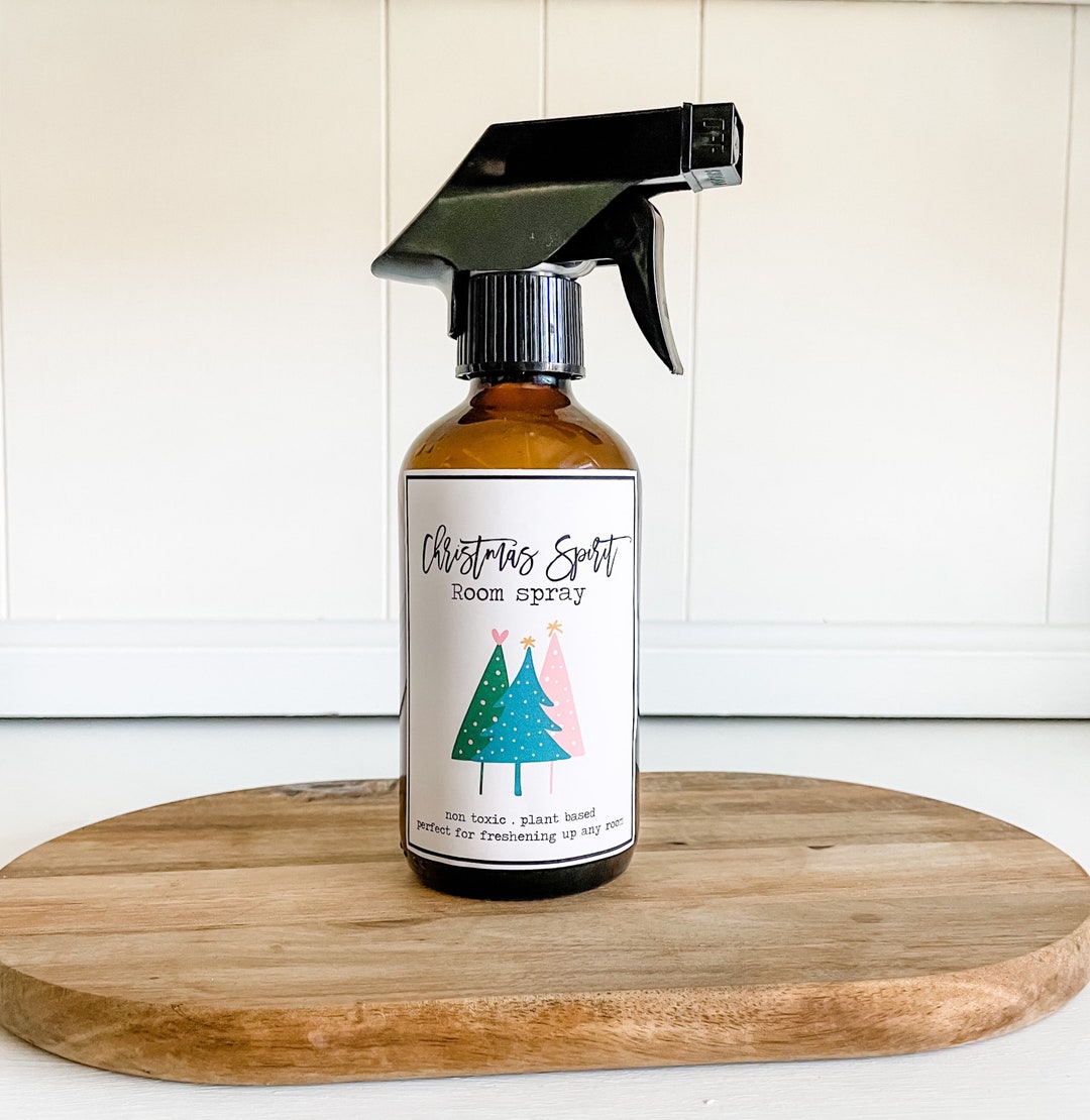 Printed and Ready to Ship Modern Christmas Spirit Room Spray Etsy