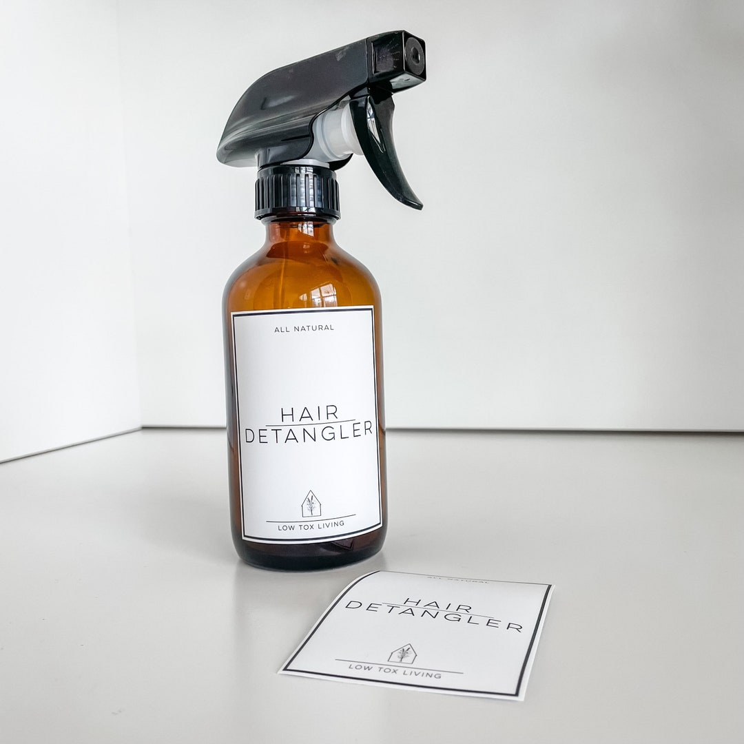 Waterproof Hair Detangler Label: All Natural Vinyl Sticker - Etsy
