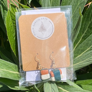 Spam Musubi Dangle Earrings, Polymer Clay Food Earrings