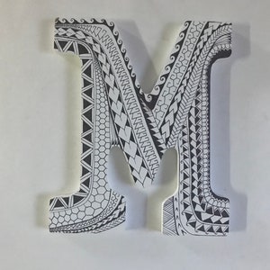 Tribal Wooden Letters
