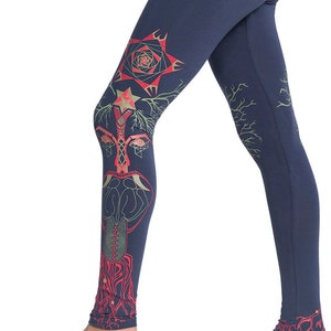 Tree of Life leggings Woman Leggings, Yoga leggings, Sacred Geometry Clothing, Festival Leggings-Trippy Legging, Yoga pants, Boho leggings
