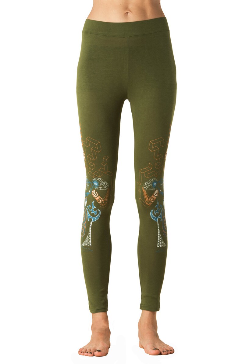 Snake Leggings Festival Leggings Yoga leggings Graphic leggings Kundalini Yoga Women/'s Leggings Psychedelic- Geometric print- Yoga