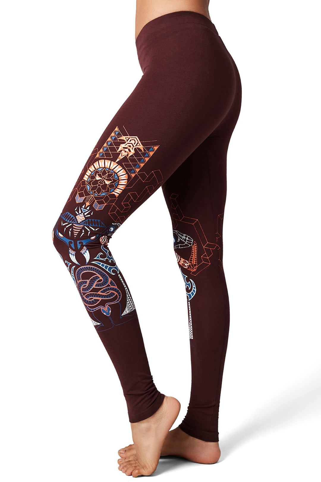 Kundalini snake yoga leggings, ropa de festival para mujeres, arte