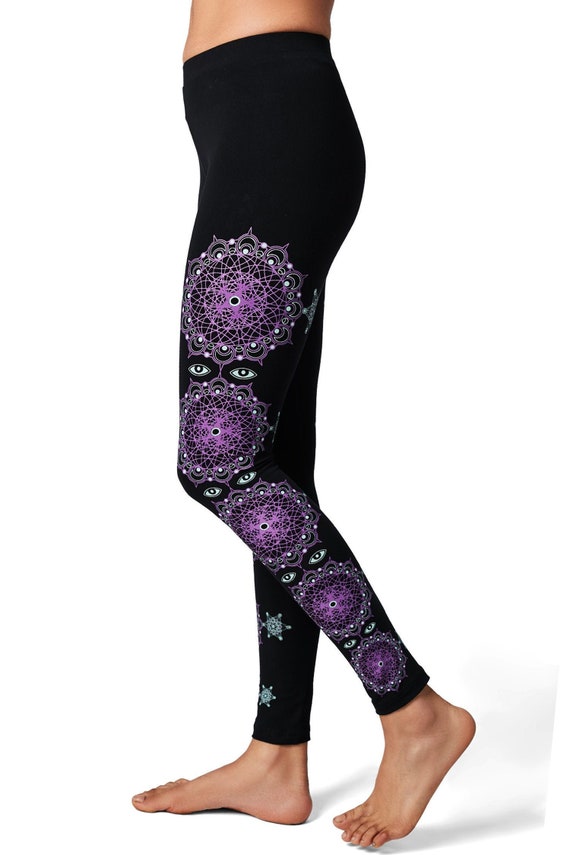 Snake Leggings Festival Leggings Yoga leggings Graphic leggings Kundalini Yoga Women/'s Leggings Psychedelic- Geometric print- Yoga