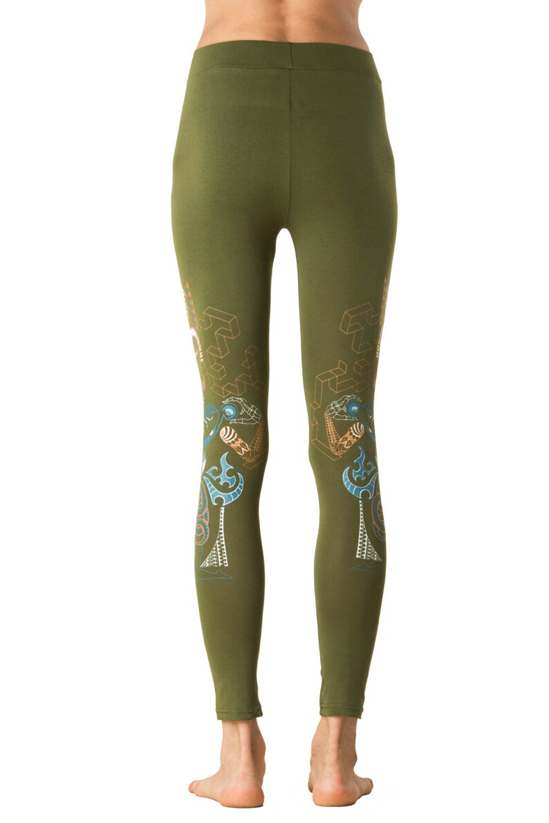 Snake Leggings Festival Leggings Yoga leggings Graphic leggings Kundalini Yoga Women/'s Leggings Psychedelic- Geometric print- Yoga