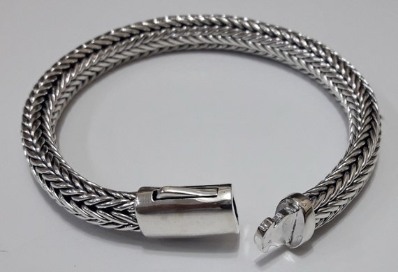 Sterling Silver Bracelets Pusher Clasp Brand Quality Lowest - Etsy