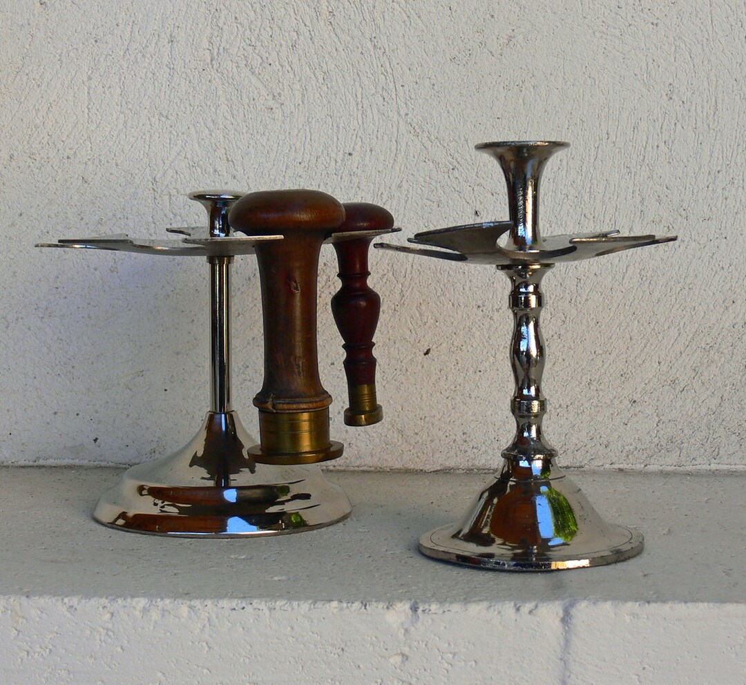 Metal Stamp Racks, Set of 2. Industrial Factory Office Carousels. Two ...