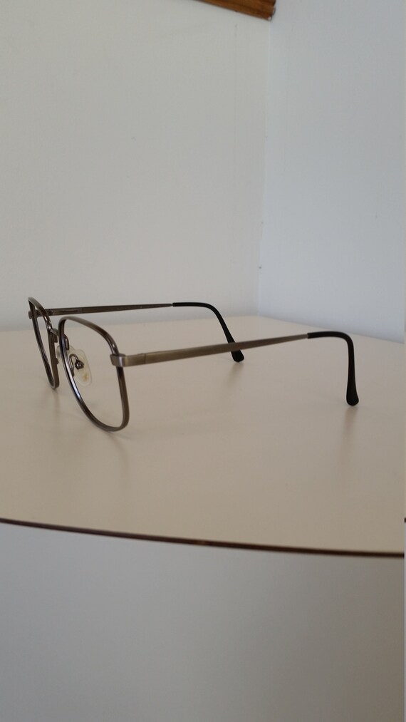 1960s AO Safety Frame; Silver Metal w/ Spring Hinges;… Gem