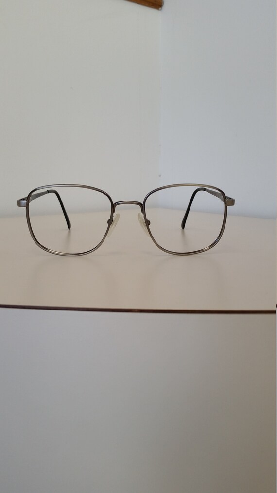 1960s AO Safety Frame; Silver Metal w/ Spring Hinges;… Gem