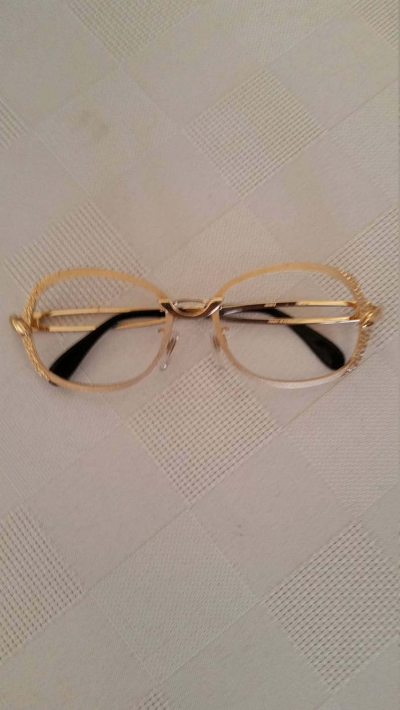 1970s Gold Art Deco Eyeglasses Frame Beautiful Condition Etsy