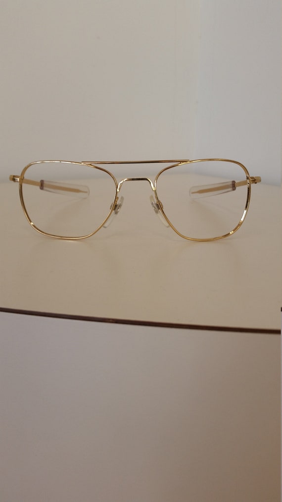 gold aviator frames