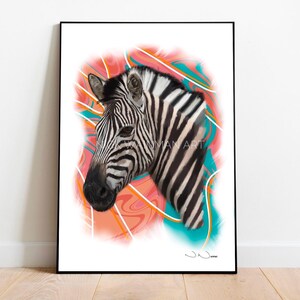 Zebra Print, Painting Print, Zebra Art Prints, Zebra Artwork, Animal Wall Art, Jungle Art, Jungle Print