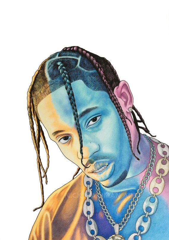Travis Scott Drawing Easy My XXX Hot Girl