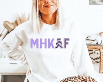 MHKAF | College Sweatshirt | Unisex Sweatshirt | Multiple Color Options | Made To Order