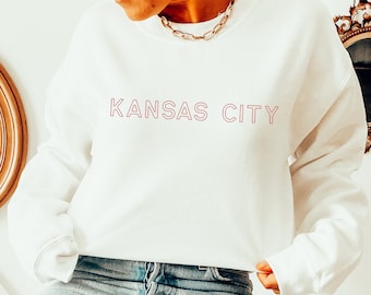 Kansas City Outline Sweatshirt | Kansas City Sweatshirt | Unisex Sweatshirt | Multiple Color Options | Made To Order