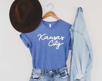 Kansas City-t-shirt | Kansas City Pride-shirt | Uniseks overhemd met korte mouwen | Meerdere kleuropties | Op bestelling gemaakt