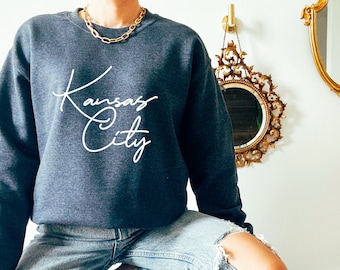 New Kansas City Script | KC Sweatshirt | Unisex Sweatshirt | Multiple Color Options | Made To Order