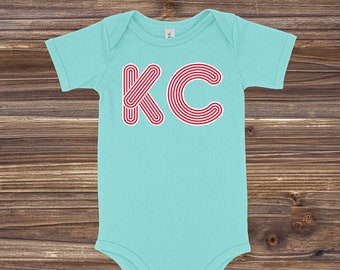 KC Outline | Baby One Piece | Multiple Color Options | Made To Order