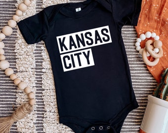 Kansas City Block One Piece | Baby One Piece | Multiple Color Options | Made To Order