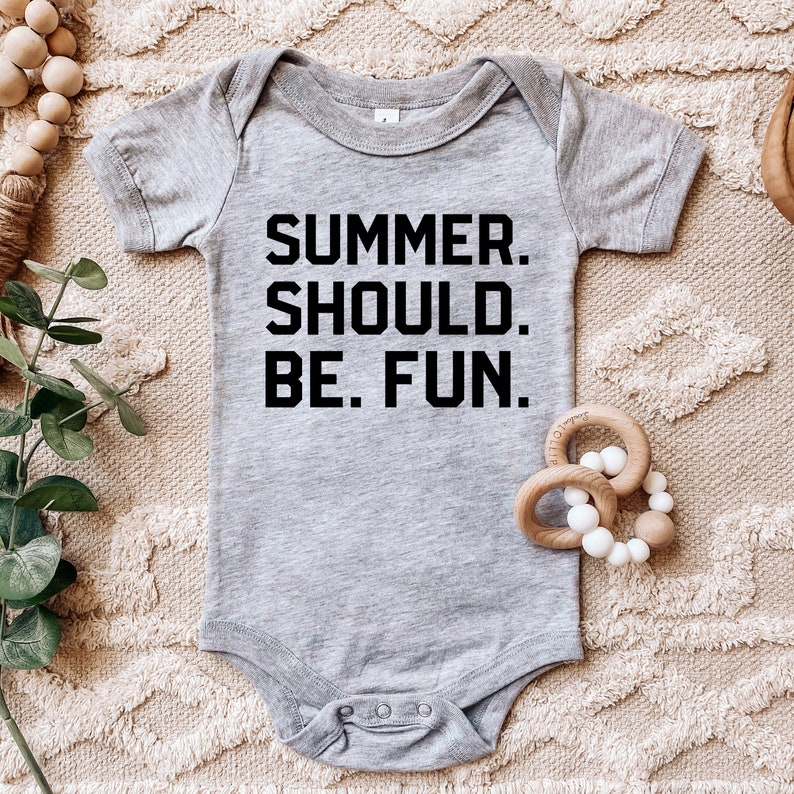 Summer Should Be Fun Baby One Piece Multiple Color Options Made To Order image 6