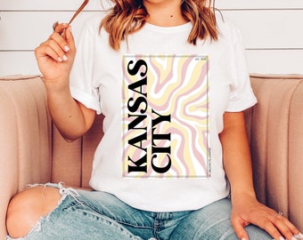 Retro Kansas City Tee | Comfort Colors | Short Sleeved Shirt | Multiple Color Options | Made To Order