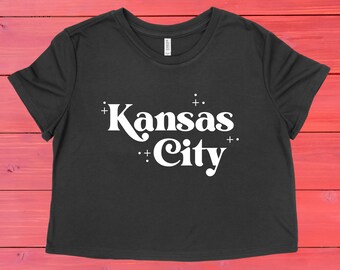 Retro Kansas City Crop Top | Women's Flowy Cropped Tee | Multiple Color Options | Made To Order