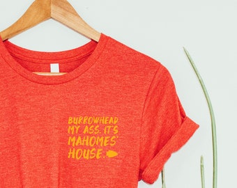 Fuchskopf Mein Esel. Es ist Mahomes' Haus | Unisex Kurzarm Shirt | Auf Bestellung