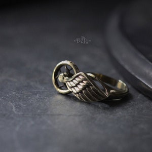 Wing and Wheel Ring van Defy -/Messing Zilver en Goudkleur / Verstelbare Ringen Sieraden