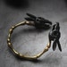 Black Rabbit Skulls Handcuff by Defy , Charm Rabbit Skulls Bracelet ...