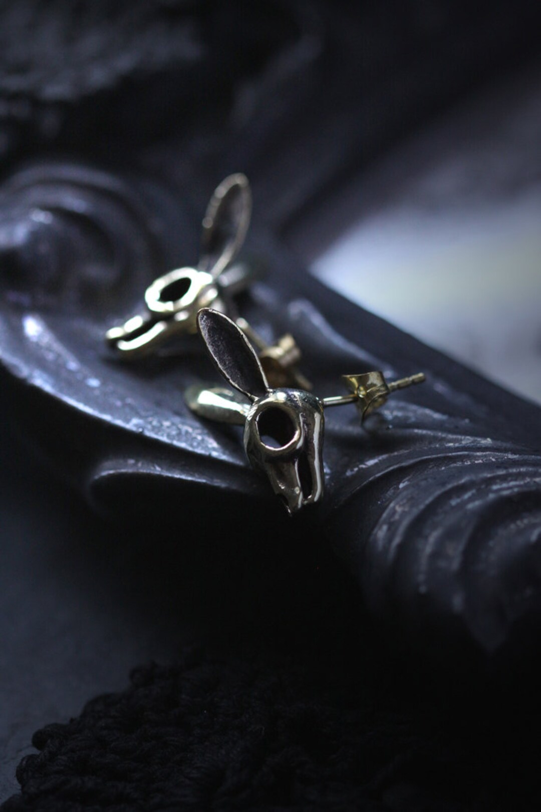Borchie con teschio in argento - Italia